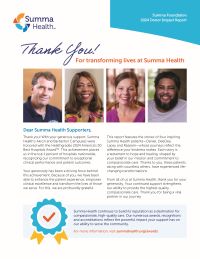 Donor Impact Report 2024 Cover