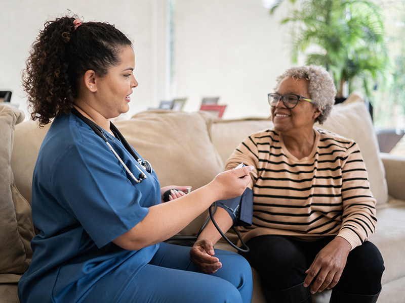 At Home Patient with Caregiver